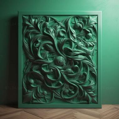 Patterns and decorations stl green 2 3d model